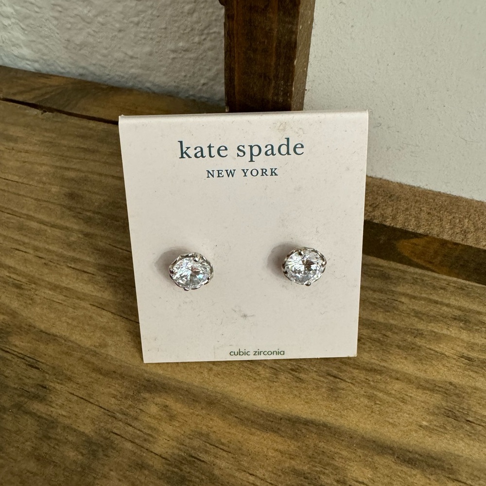 NWT Kate Spade Stud CZ Earrings